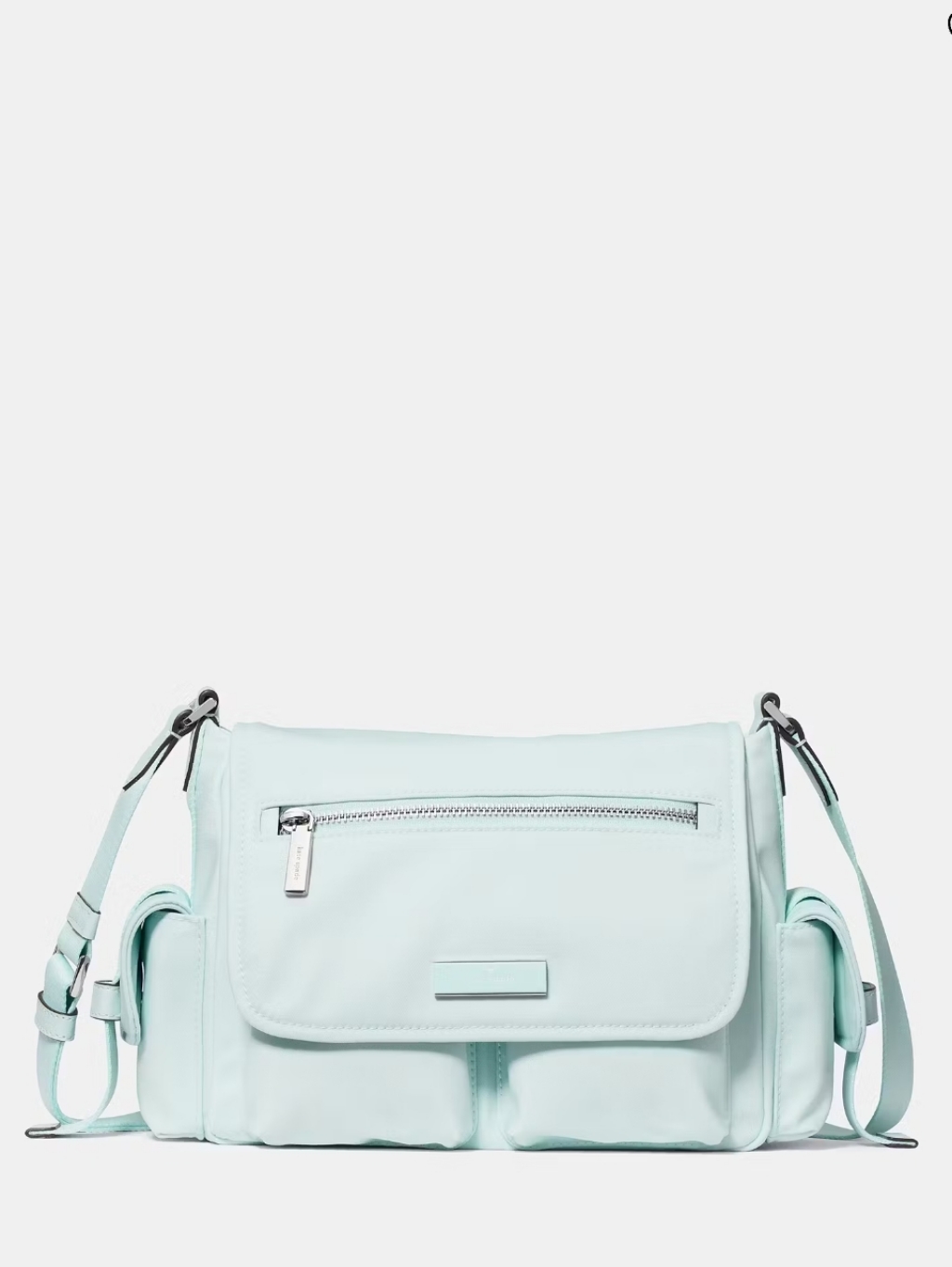 Kate Spade Carter Nylon Messenger Cargo Crossbody Bag, Crisp Sky